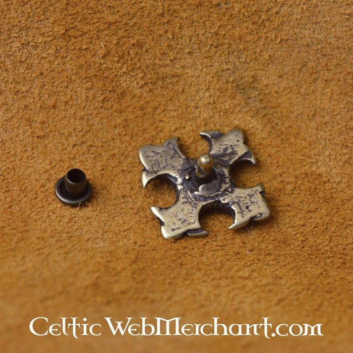 Medieval lily (set of 5 pieces), silvered bronze