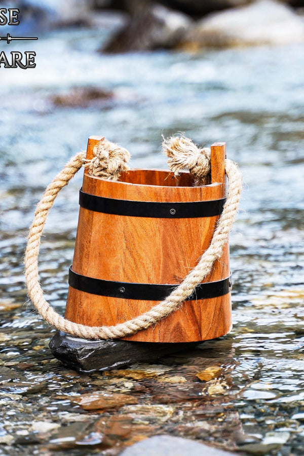Medieval wooden bucket