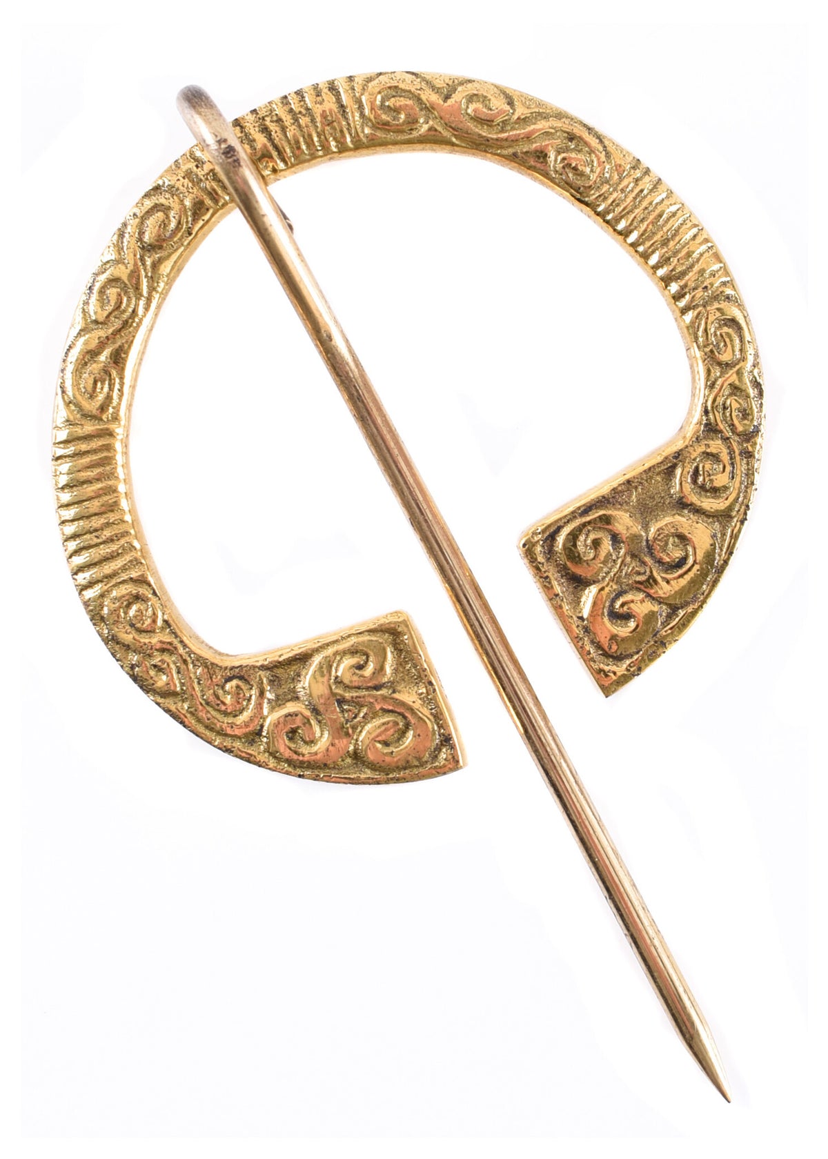 Irish fibula, brass