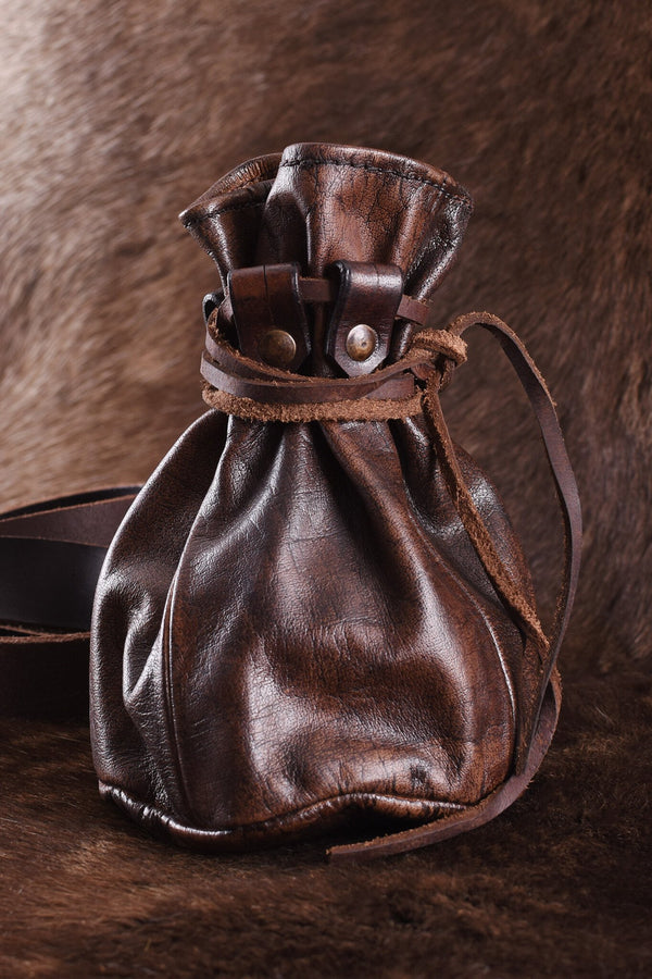 Large leather pouch Oslo