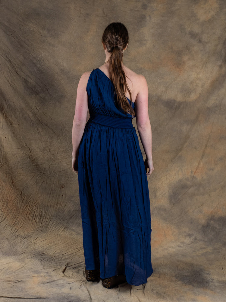 Goddess dress Gaia, blue