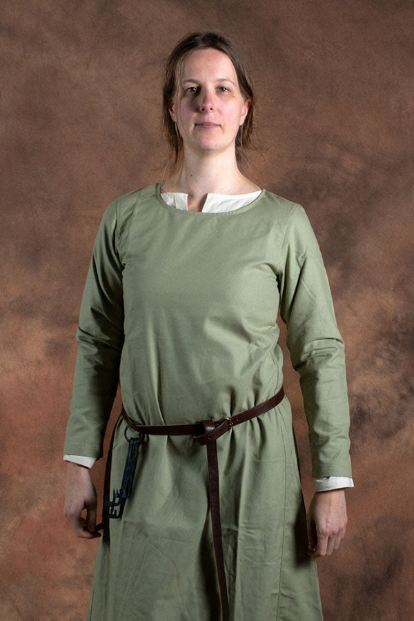 Medieval dress Freya, light green