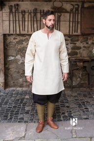 Medieval tunic Leif, white
