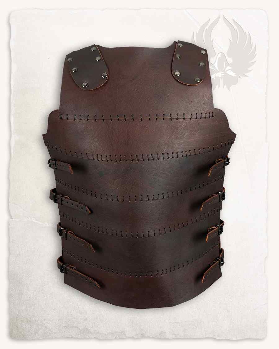 Leather cuirass Erend, brown