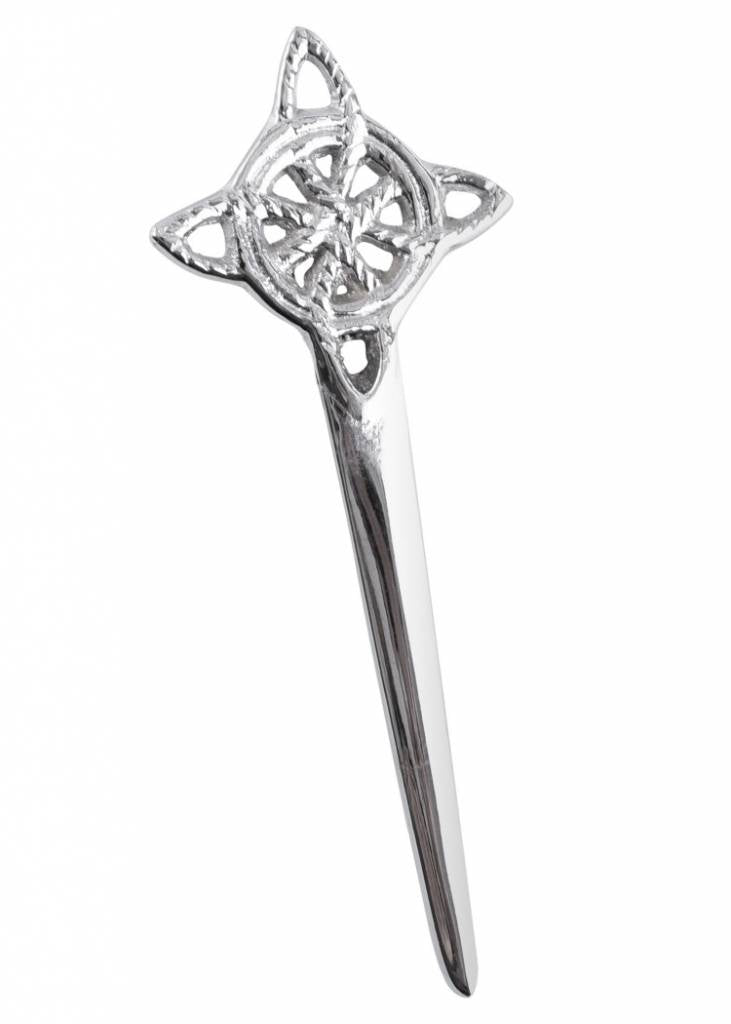 Kilt pin Celtic knot, brass