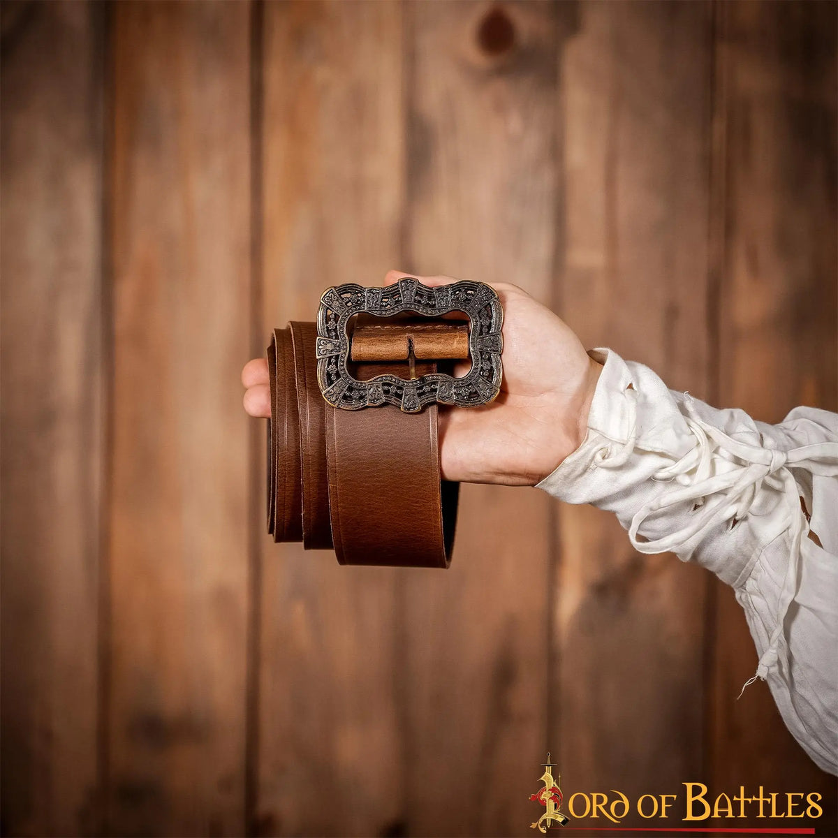 Pirate belt Bastian, 130 cm, brown