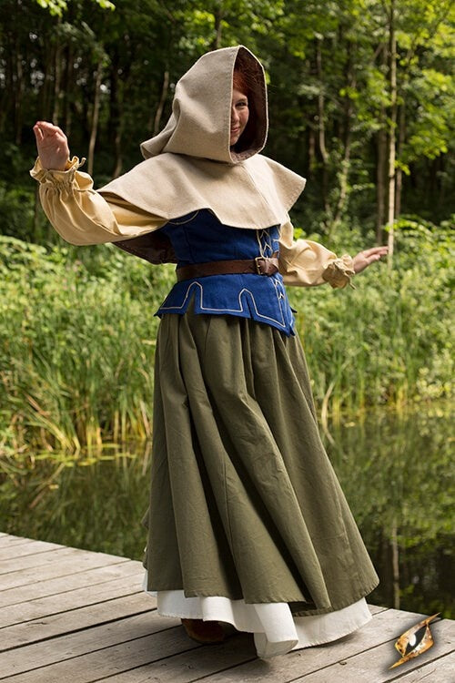 Medieval chaperon Erhard, beige