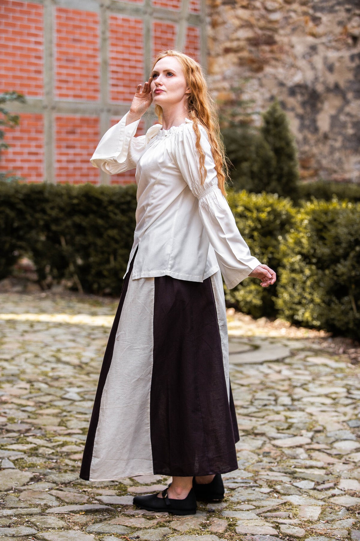 Baroque blouse, cream