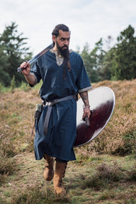 Celtic tunic, short sleeves, dark blue