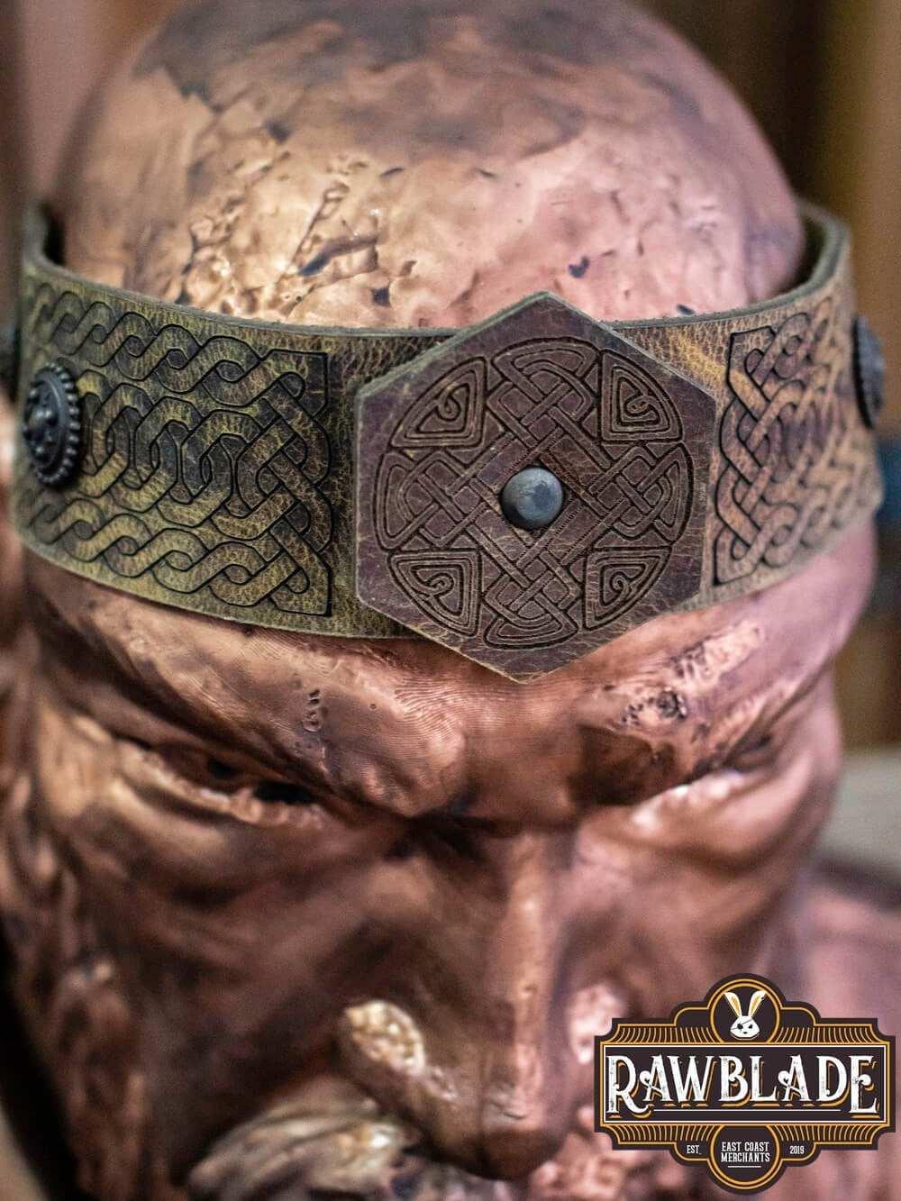 Runar Northern Headband - Aged leather