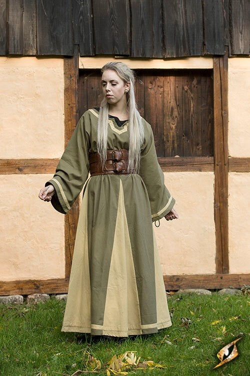 Robe Viking Astrid, vert/beige