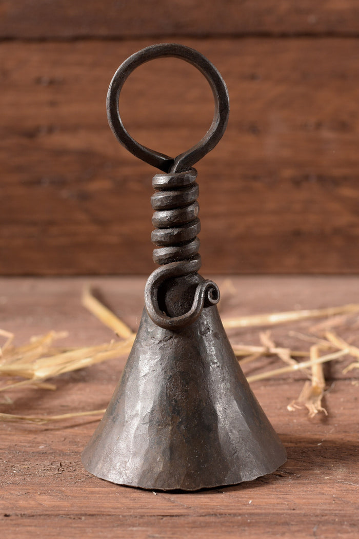 Hand-forged iron bell