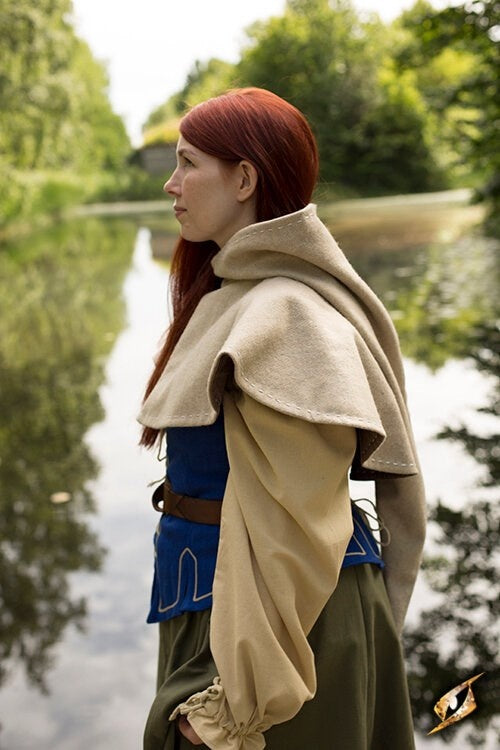 Medieval chaperon Erhard, beige