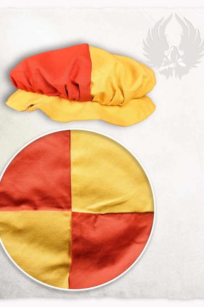 Landsknecht beret Jorg, yellow-red