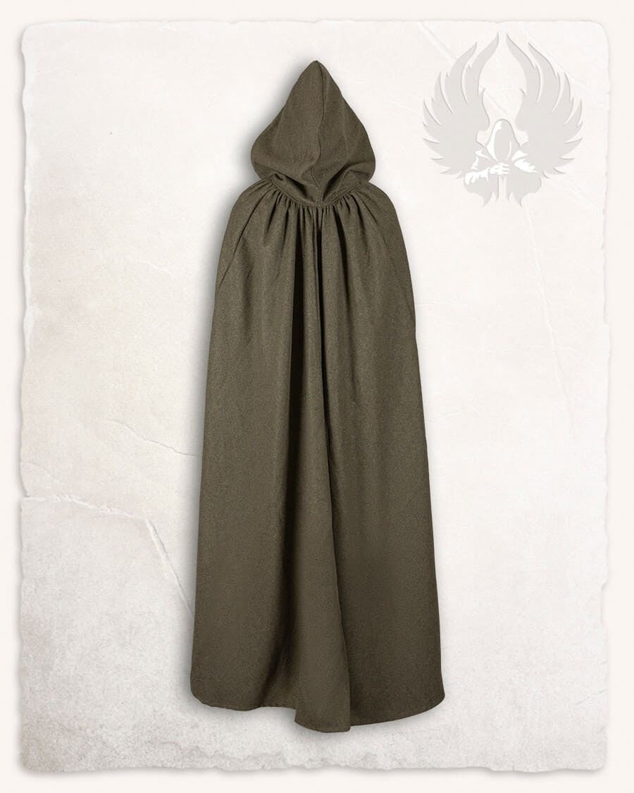 Cloak Harun, wool blend, olive