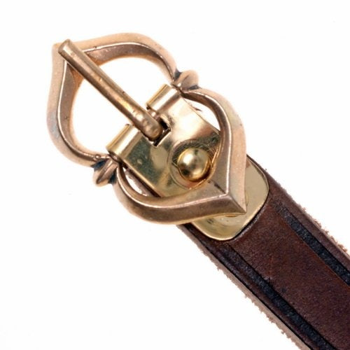 15th century belt Warwick, 151 cm, brown