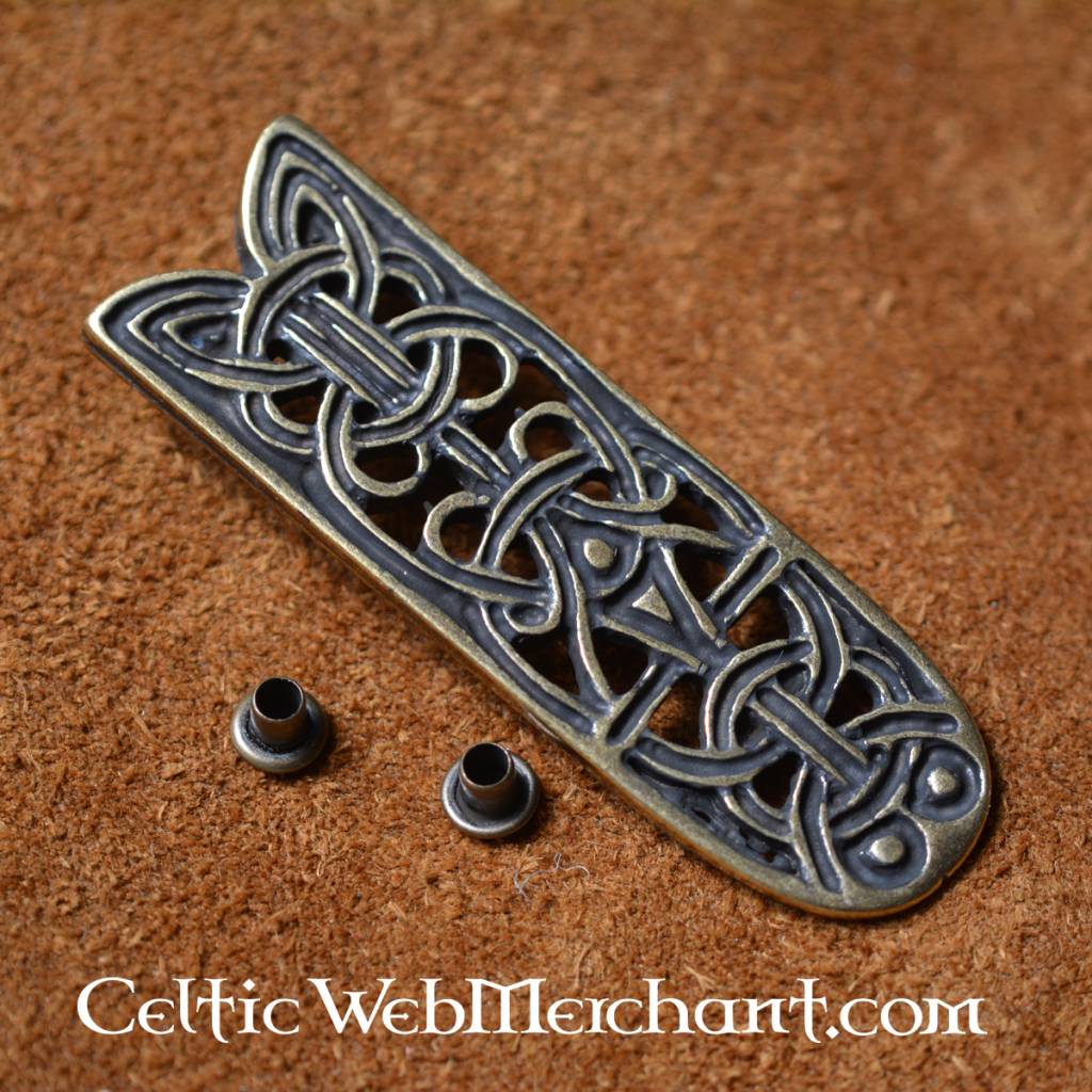 Jorvik belt end, silver colour