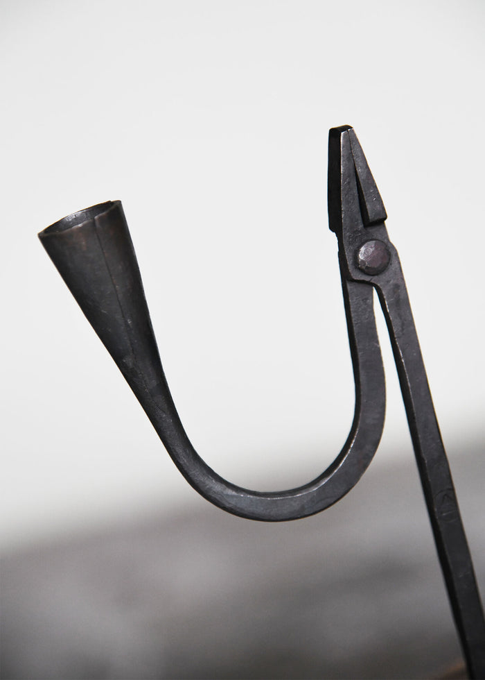 Hand-forged candlestick