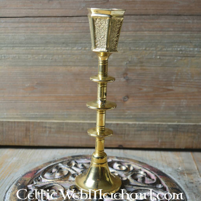 Medieval candlestick, brass