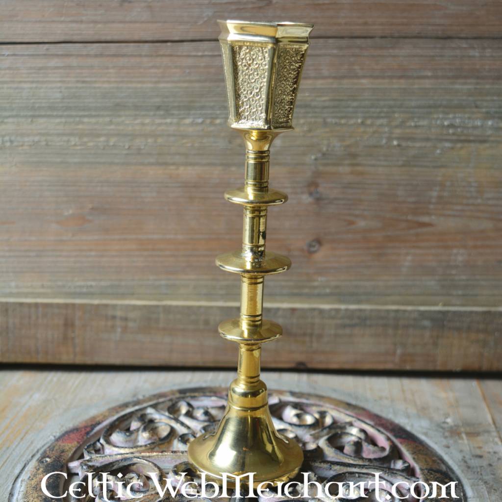 Medieval candlestick, brass