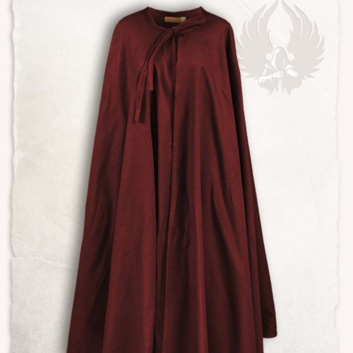 Mandilion, musketeer cloak Tilly, bordeaux red