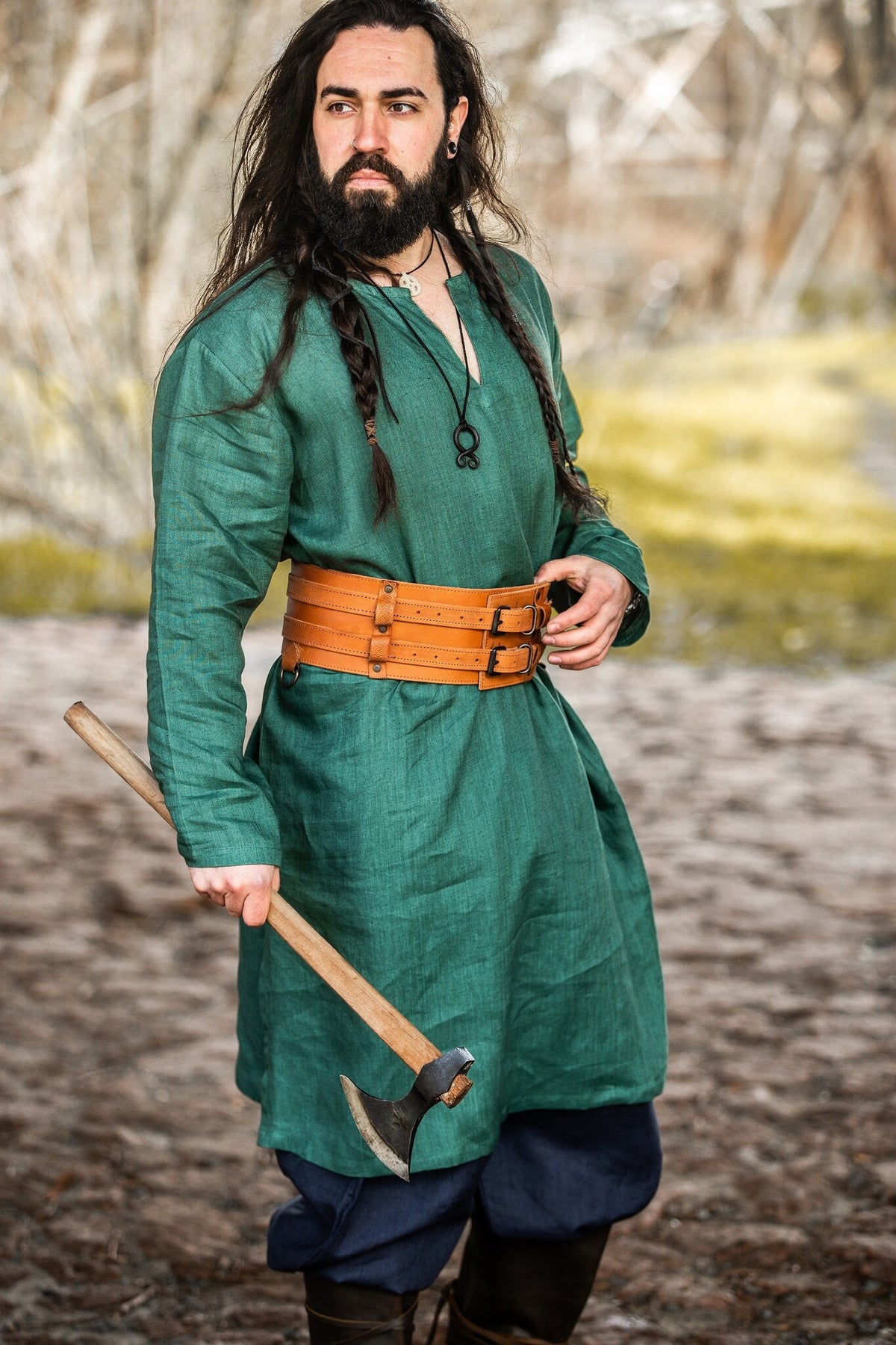 Viking belt Sif, brown