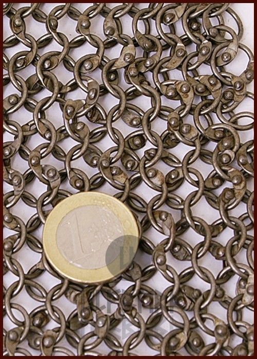 Hauberk, round rings, round rivets 8 mm