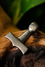 Viking Thor's hammer Sejro, silvered bronze