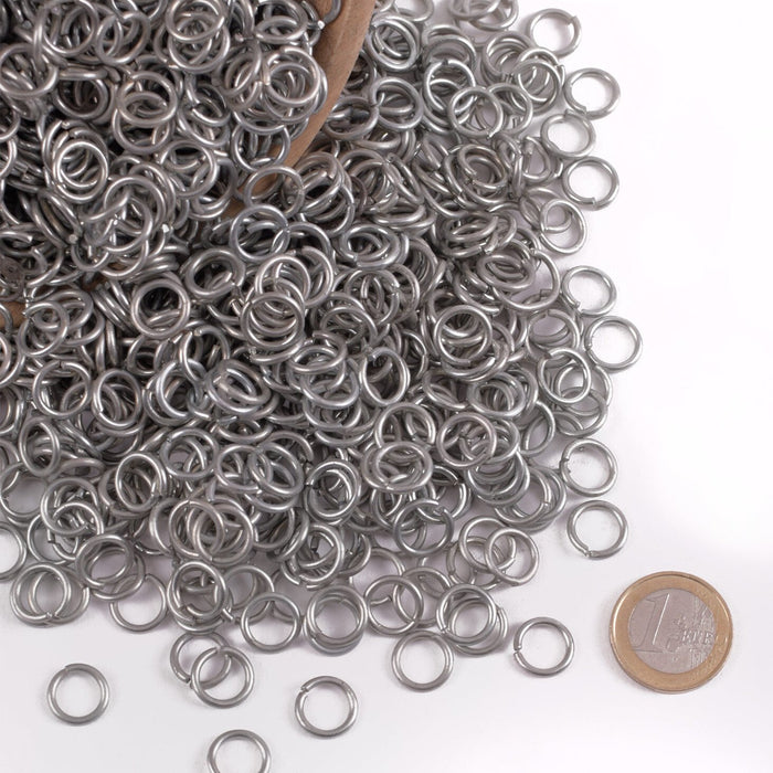 3 kg galvanized chainmail rings, 9 mm