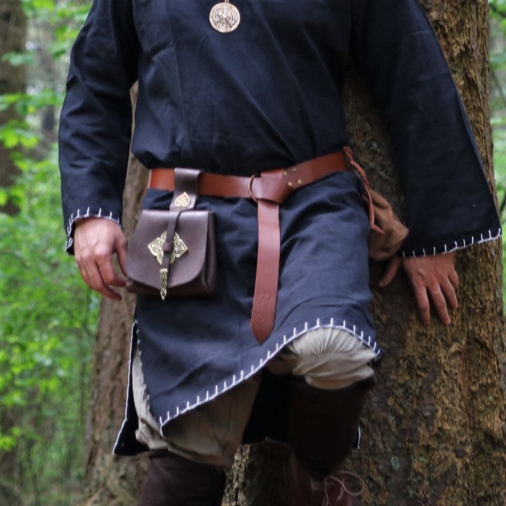 Cinturón con martillo de Thor, marrón