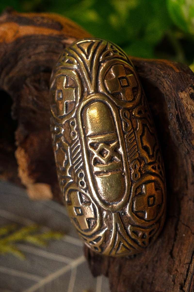 Viking tortoise brooch sun crosses, bronze, price per piece