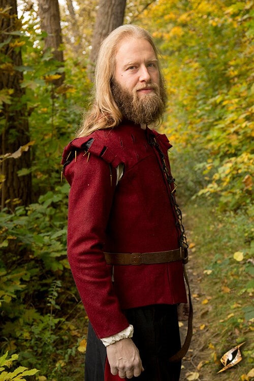 Doublet Columbus, red, wool mix