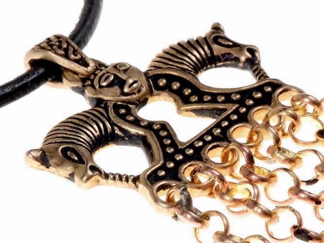 Viking Völva horse ornament Staraja Ladoga, bronze