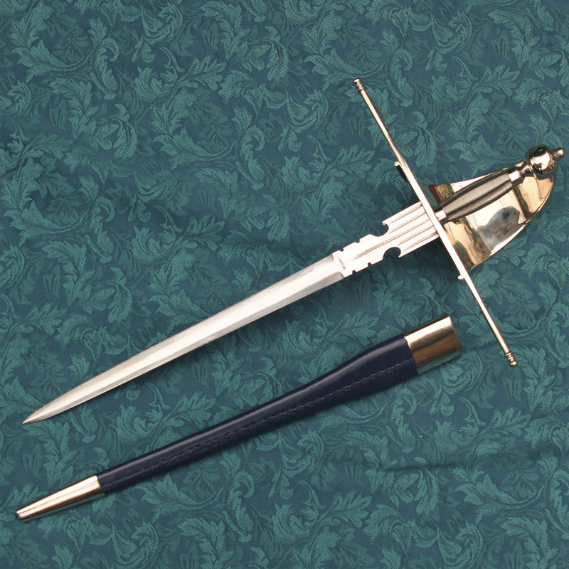 Daga main gauche de mosquetero, semi-afilada