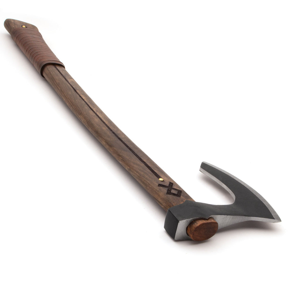 Viking set Othala axe and knife, semi-sharp