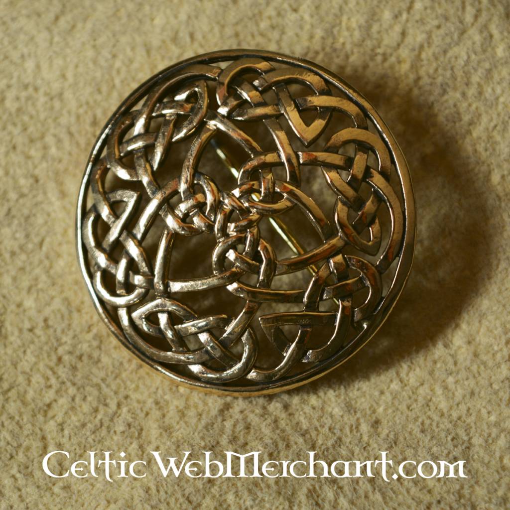 Round Celtic Brooch, Bronze