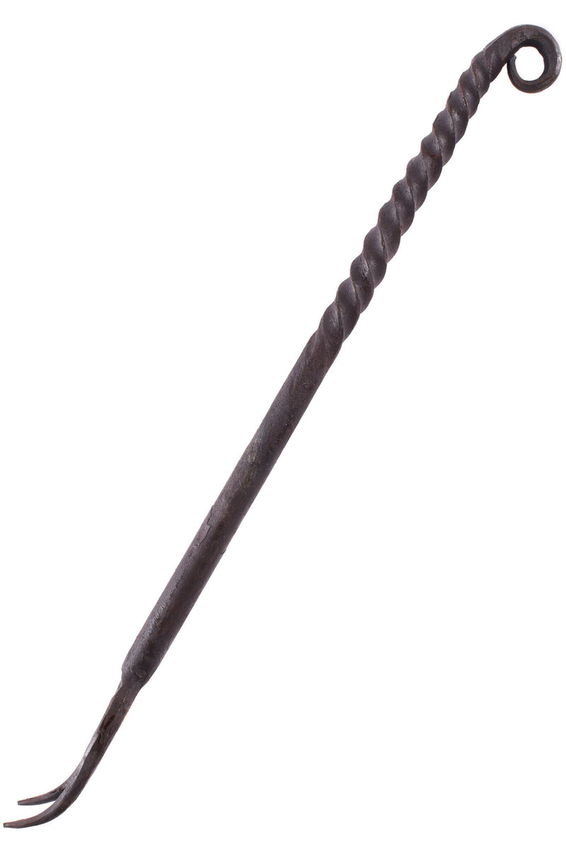 Jern-gaffel, håndsmedet