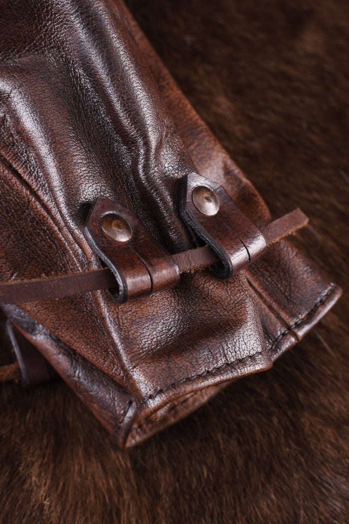 Large leather pouch Oslo