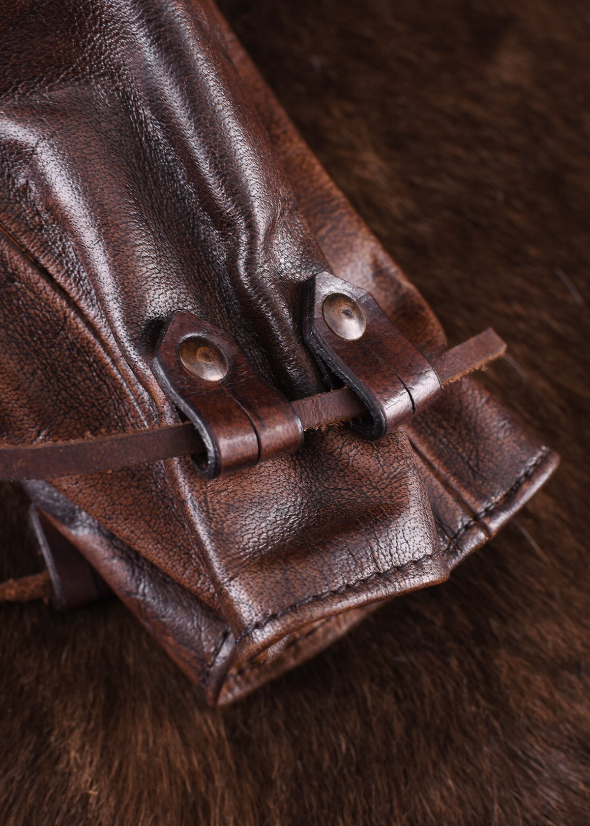 Large leather pouch Oslo