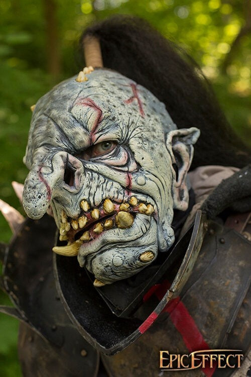 Maschera troll con capelli