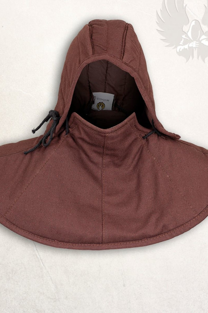 Gambeson hood and collar Aulber brown