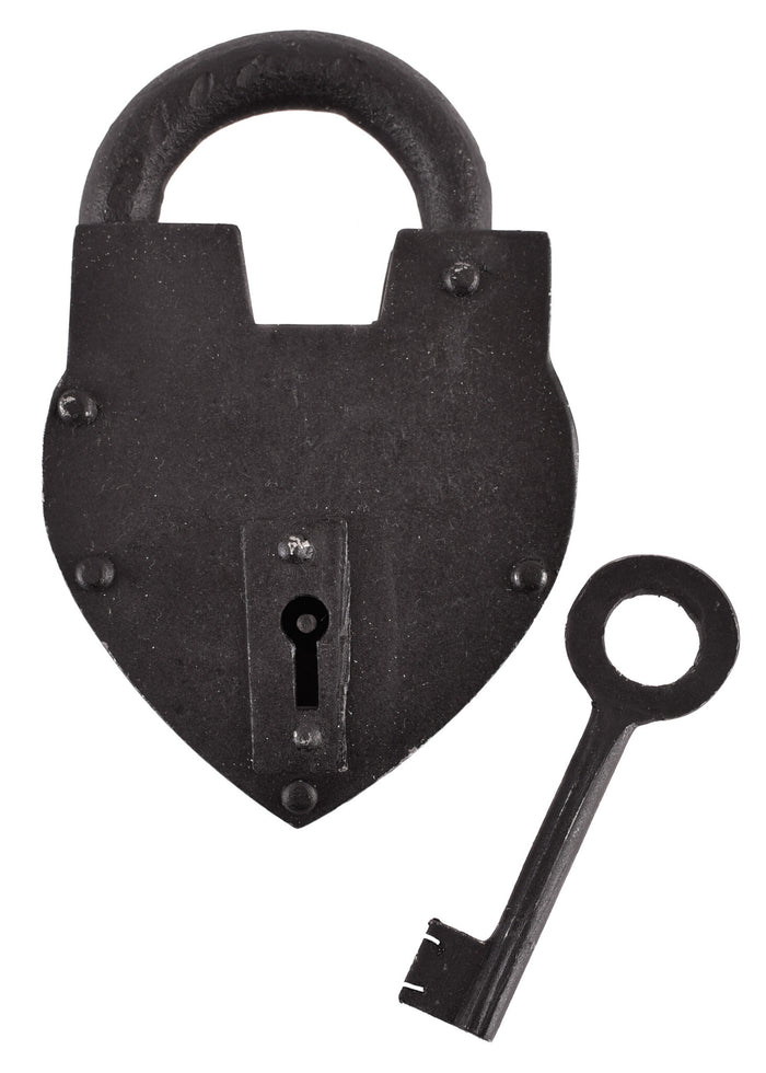 Historical heart-shaped padlock