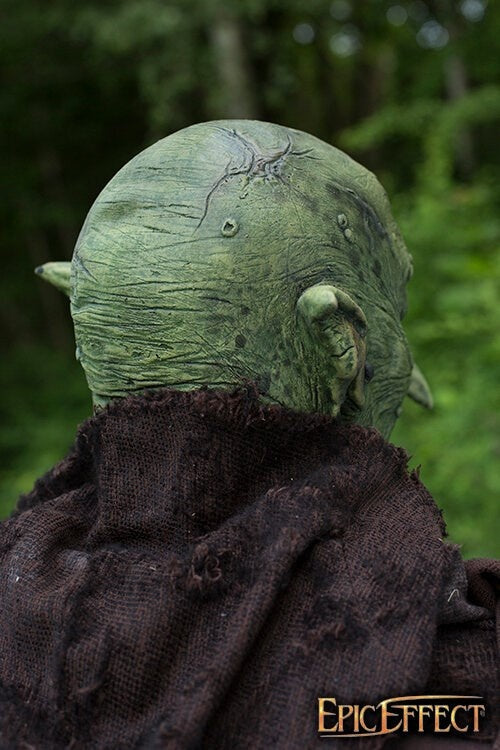 Máscara de hombre de tierra, verde, máscara LARP