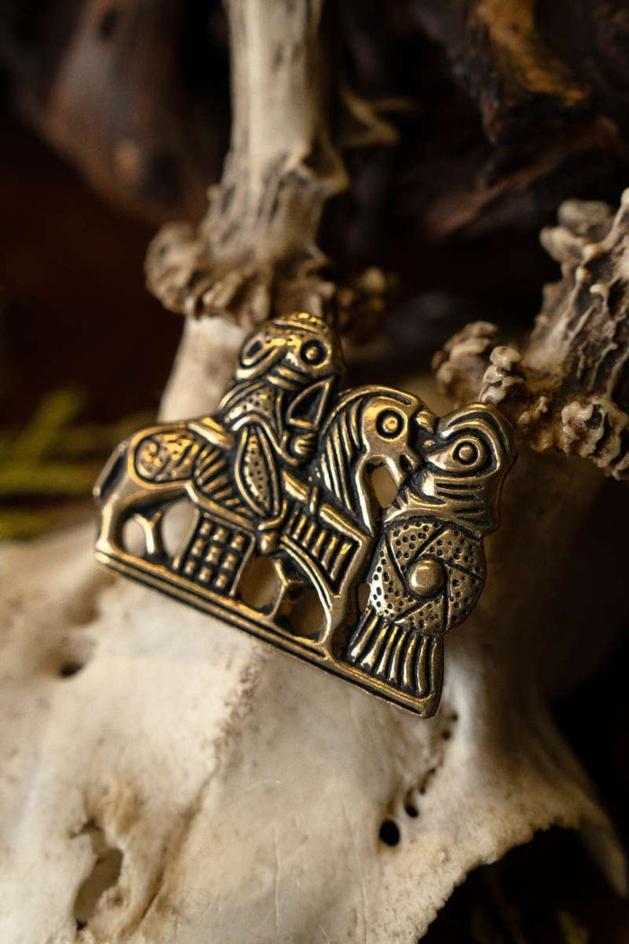 Viking Valkyrie brooch Tissø, bronze