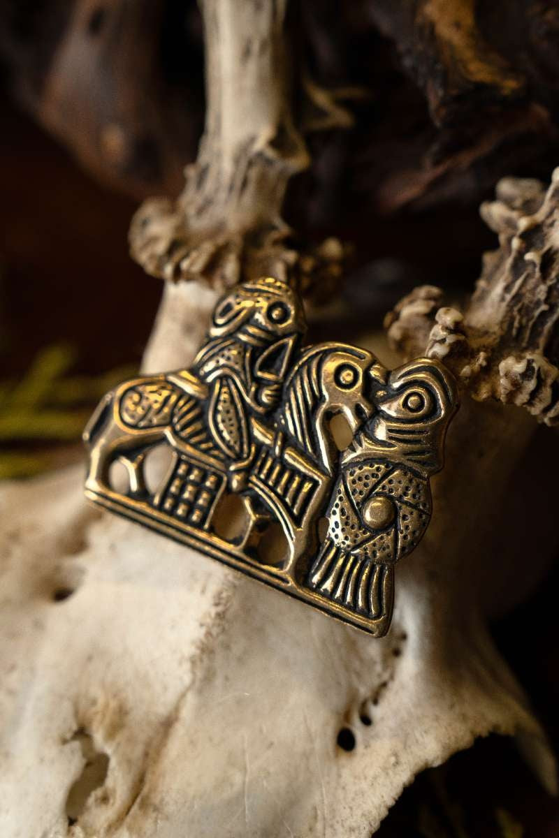 Fibule viking Valkyrie, en bronze