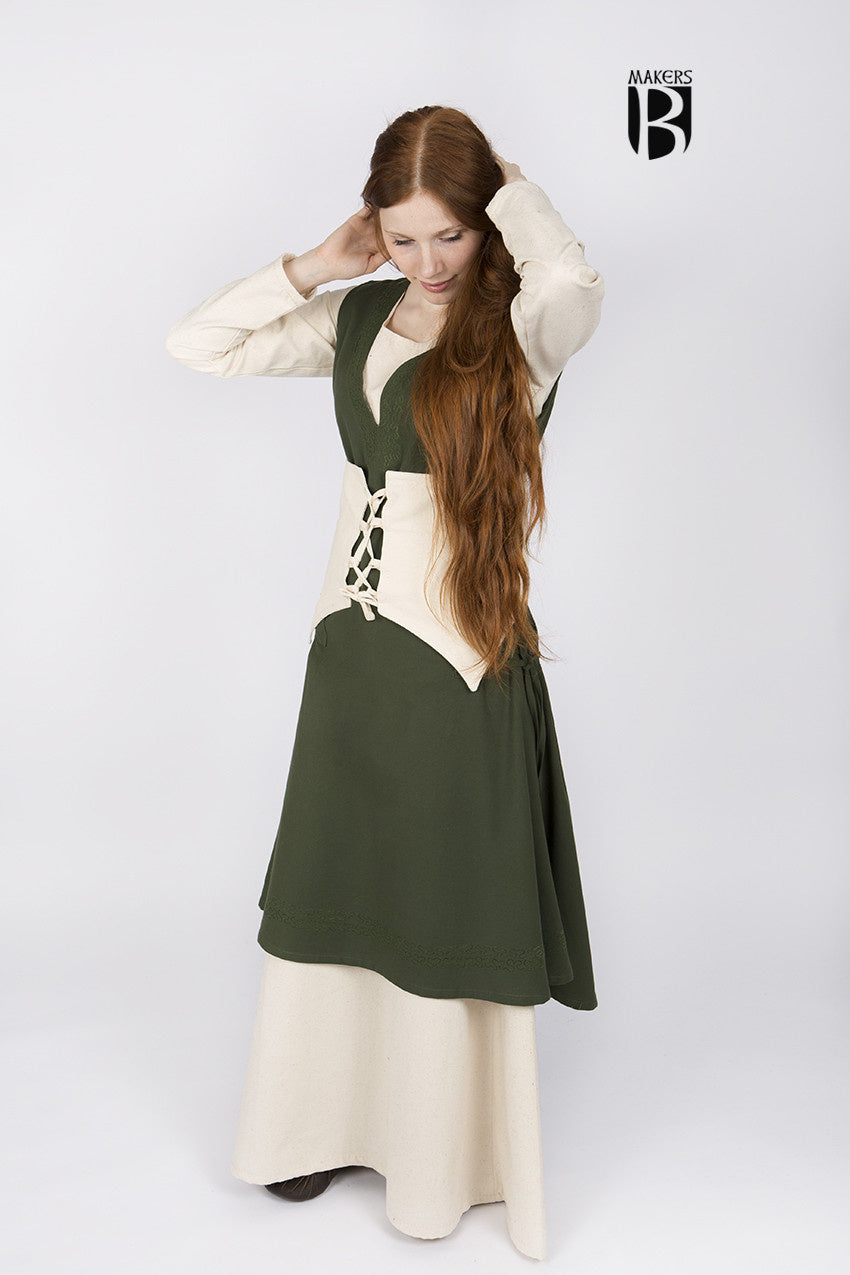 Cotton corset Thana, natural