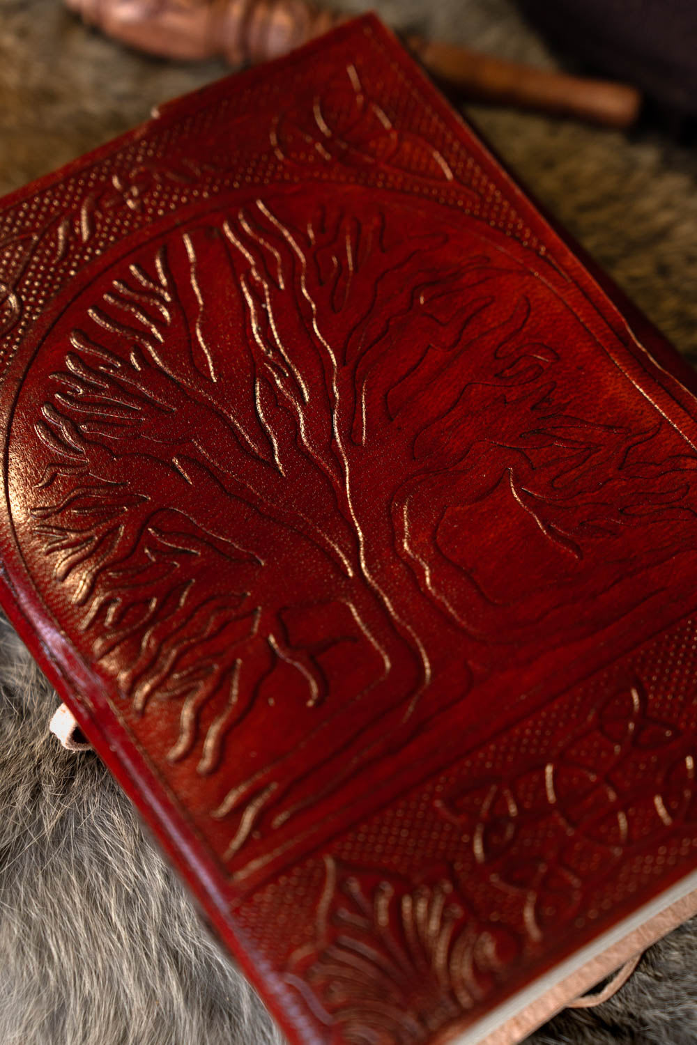 Leather journal Yggdrasil