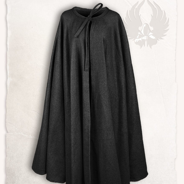 Mandilion, musketeer cloak Tilly, black