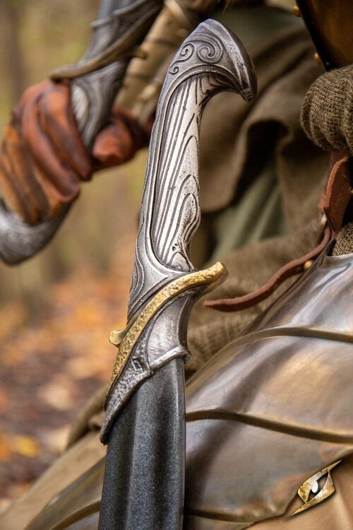 Curved LARP elven sword, 105 cm