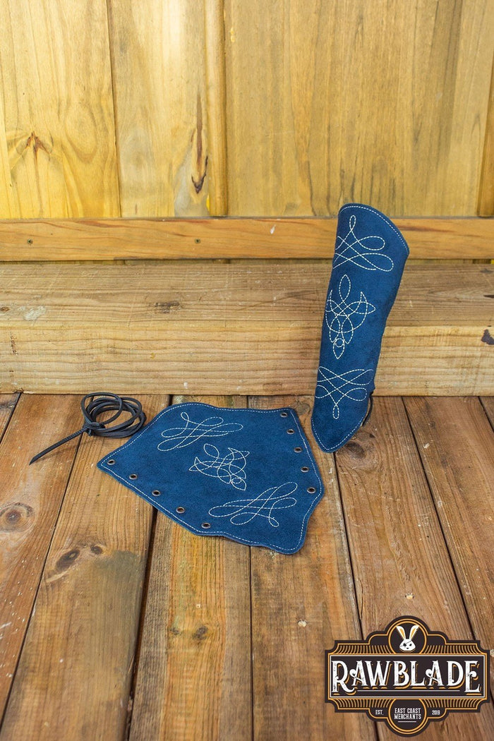 Vryla premium bracers, forearm guards, blue